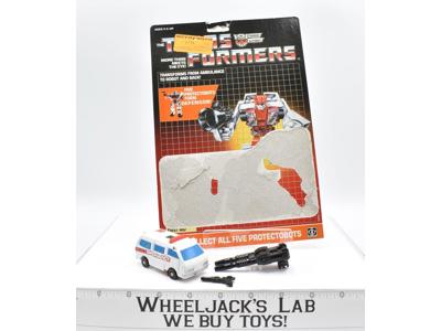 First Aid WITH CARDBACK Vintage Hasbro 1986 G1 Transformers Action Figure