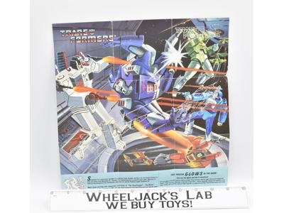 Metroplex Insert Poster Glow n The Dark G1 Transformers Hasbro Action Figure