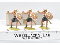 8503 3 Viking Foot Soldiers W Axes Toy Soldiers Elastolin 70MM W/BOX
