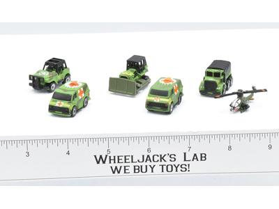 Lot of 6 Military Vehicles Micro Machines Lewis Galoob