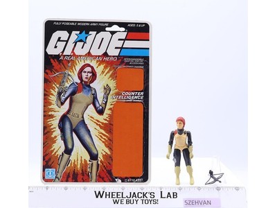 Scarlett V1 100% Complete 11 Cardback GI Joe 1982 Hasbro Vintage Action Figure