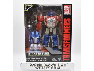 Powermaster Optimus Prime &amp; Apex NEW Leader Titans Return Transformers Hasbro