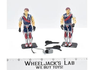 Tomax &amp; Xamot V1 100% Complete GI Joe 1985 Hasbro Action Figure Vintage