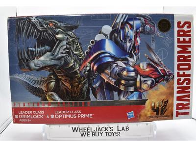 Grimlock &amp; Optimus Prime Leader MISB NEW Platinum Edition Generations Hasbro
