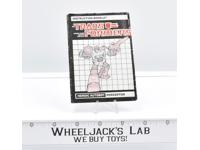 Perceptor Action Figure Instruction Manual Booklet 1985 Hasbro G1 Transformers
