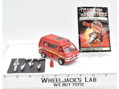 Ironhide ~ 100% Complete 1985 Vintage G1 Transformers Action Figure W MANUAL