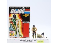 Croc Master V1 100% Complete W/ 34 Cardback G.I. Joe 1987 Hasbro Vintage Figure