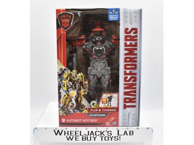 Autobot Hot Rod Walmart Exclusive Flip and NEW TLK The Last Knight Transformers