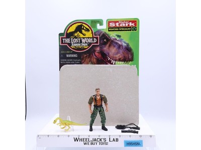 Dieter Stark 100% Complete The Lost World Jurassic Park 1997 Kenner W/CARDBACK
