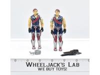 Tomax &amp; Xamot #1 V1 100% Complete GI Joe 1985 Hasbro Action Figure Vintage