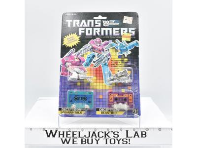 Squawktalk &amp; Beastbox With BUBBLE Vintage Hasbro 1988 G1 Transformers Figure