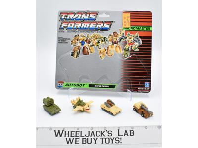 Battle Patrol WITH CARDBACK Vintage Hasbro 1989 G1 Transformers Action Figure