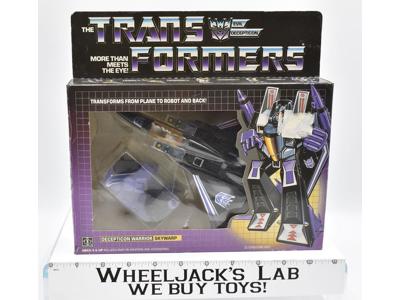 Skywarp NEAR MINT FIGURE MIB 100% Complete 1985 Vintage Hasbro G1 Transformers