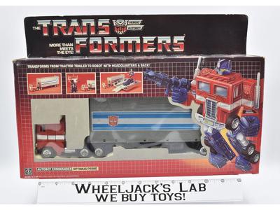 Optimus Prime NEAR MINT FIGURE #6 Stamp Complete 1985 Vintage G1 Transformers