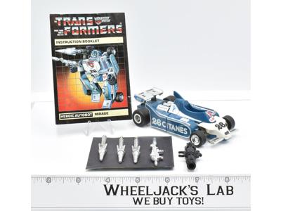 Mirage ~ 100% Complete 1984 Vintage G1 Transformers Action Figure W MANUAL