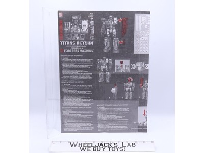 Fortress Maximus Titans Return Instruction Manual Hasbro Transformers
