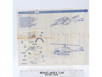 Tiger Fly 1988 ORIGINAL Instructions / Blueprints G.I. Joe Hasbro Action Figure