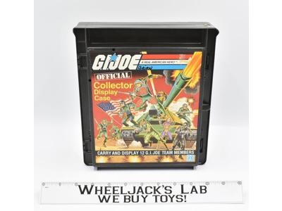 Two Official Collector Display Cases 1982 Vintage GI Joe Cobra Hasbro Vintage