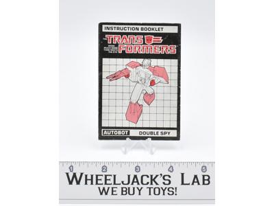 Punch Action Figure Instruction Manual Booklet 1986 Hasbro G1 Transformers