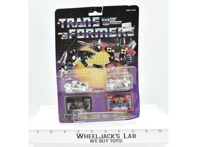 Ravage &amp; Rumble CARDBACK W BUBBLE 100% Complete Vintage 1985 G1 Transformers