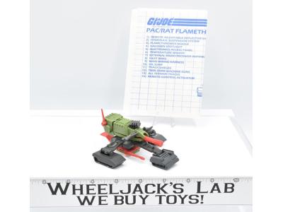 Pac Rat Flame Thrower Vintage GI Joe Cobra ARAH 1983 Action Figure Vehicle