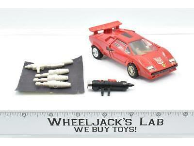 Sideswipe * 100% Complete 1984 Hasbro G1 Transformers Lamborghini Action Figure