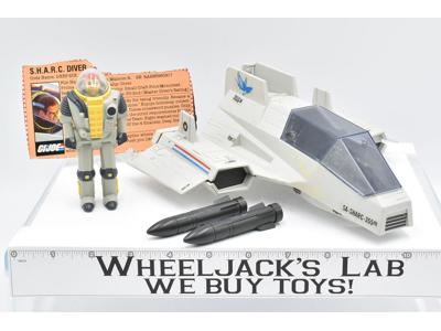 Sharc Flying Submarine GI Joe ARAH Cobra 1984 Action Figure Vehicle Vintage