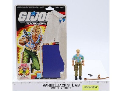 Chuckles V1 100% Complete 34 Cardback GI Joe 1987 Hasbro Vintage Action Figure