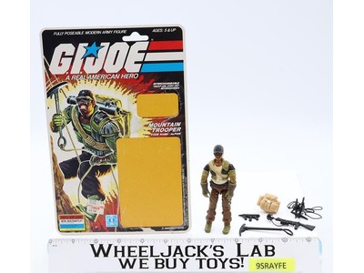 Alpine V1 100% Complete 34 Cardback 1985 G.I. Joe Hasbro Vintage Action Figure