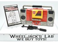 Blaster ~ 100% Complete 1985 Hasbro Action Figure G1 Transformers W MANUAL