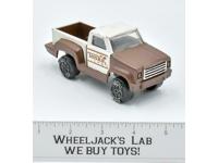 Pick-up Truck Horse Ranch Brown White 1979 Vintage Pressed Steel &amp; Plastic Tonka