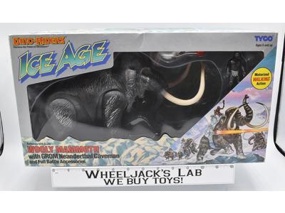 Wooly Mammoth W Grom NEW Dino Riders Ice Age Vintage Action Figure 1990 Tyco