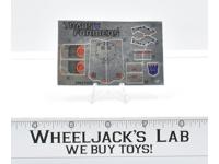 Headstrong Decal Sticker Sheet G1 Transformers 1986 Vintage Action Figure