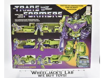 Devastator Giftset NR MINT FIGS UNUSED STICKERS Complete Vintage G1 Transformers