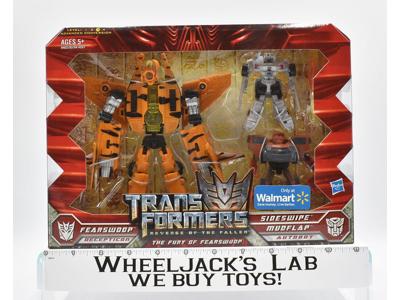 Fury of Fearswoop Sideswipe Mudflap 2009 Walmart NEW ROTF Transformers Hasbro