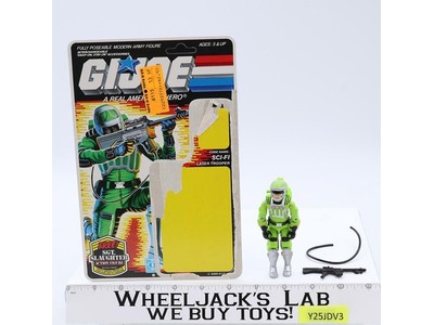 Sci-Fi V1 100% Complete W/ 36 Cardback & Bubble G.I. Joe 1986 Hasbro Vintage