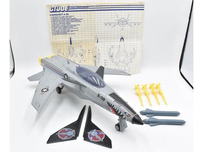 Conquest X-30 Jet 100% Complete C 1986 Gi Joe Vintage Vehicle Hasbro
