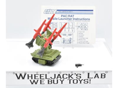 Pac Rat Missile Launcher 100% A Complete Vintage GI Joe Cobra ARAH 1983 Vehicle