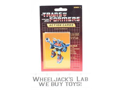 Smokescreen Sealed Pack Card #8 of Transformers Trading Action Cards 1985 G1
