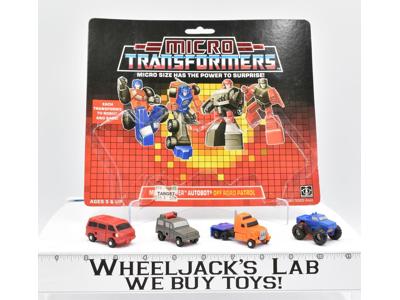 Off Road Patrol W CARDBACK Vintage Hasbro 1989 G1 Transformers Action Figure