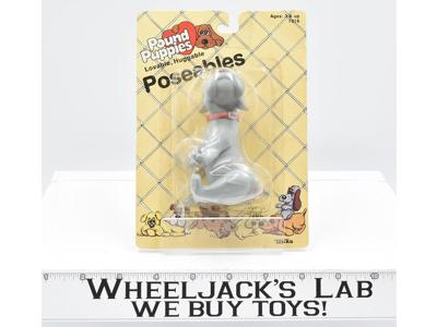 Pound Puppies Poseables The Sitting Grey Hound MOSC Tonka Employee Owned 1986