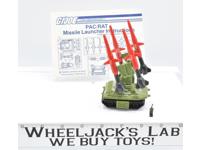 Pac Rat Missile Launcher 100% B Complete Vintage GI Joe Cobra ARAH 1983 Vehicle