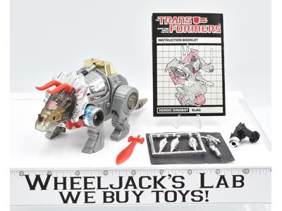 Slag ~ 100% Complete 1985 Vintage Hasbro G1 Transformers Action Figure W MANUAL