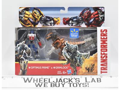 Optimus Prime Grimlock WALMART 2 Pack Transformers AOE Age of Extinction 2014
