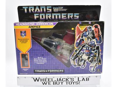 Apeface NR MINTFIGURE UNUSED STICKERS 100% Complete 1987 Vintage G1 Transformers