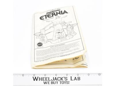 Eternia Instruction Manual Booklet 1986 MOTU Masters of the Universe He-Man