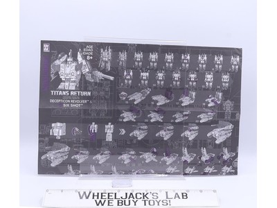 Decepticon Revolver & Six Shot Titans Return Instructions Hasbro Transformers