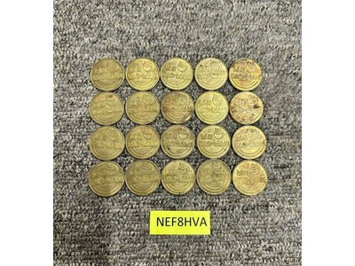 Lot of 20 Ms. Pac-Man Arcade Tokens Coins World's Fair Video Expo 1982 Atari