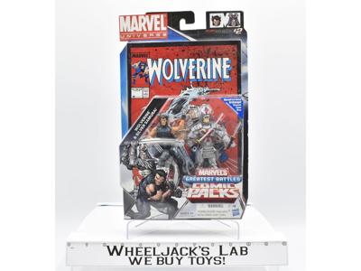 Wolverine &amp; Silver Samurai Comic Pack NEW Marvel Universe 2011 Hasbro Figures
