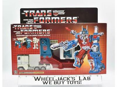 Ultra Magnus MIB NEAR MINT FIG UNUSED STICKERS 1986 Vintage G1 Transformers
